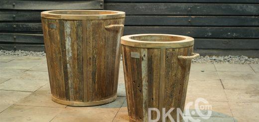 recycled teak planter