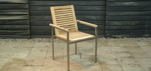 teak stacking chair